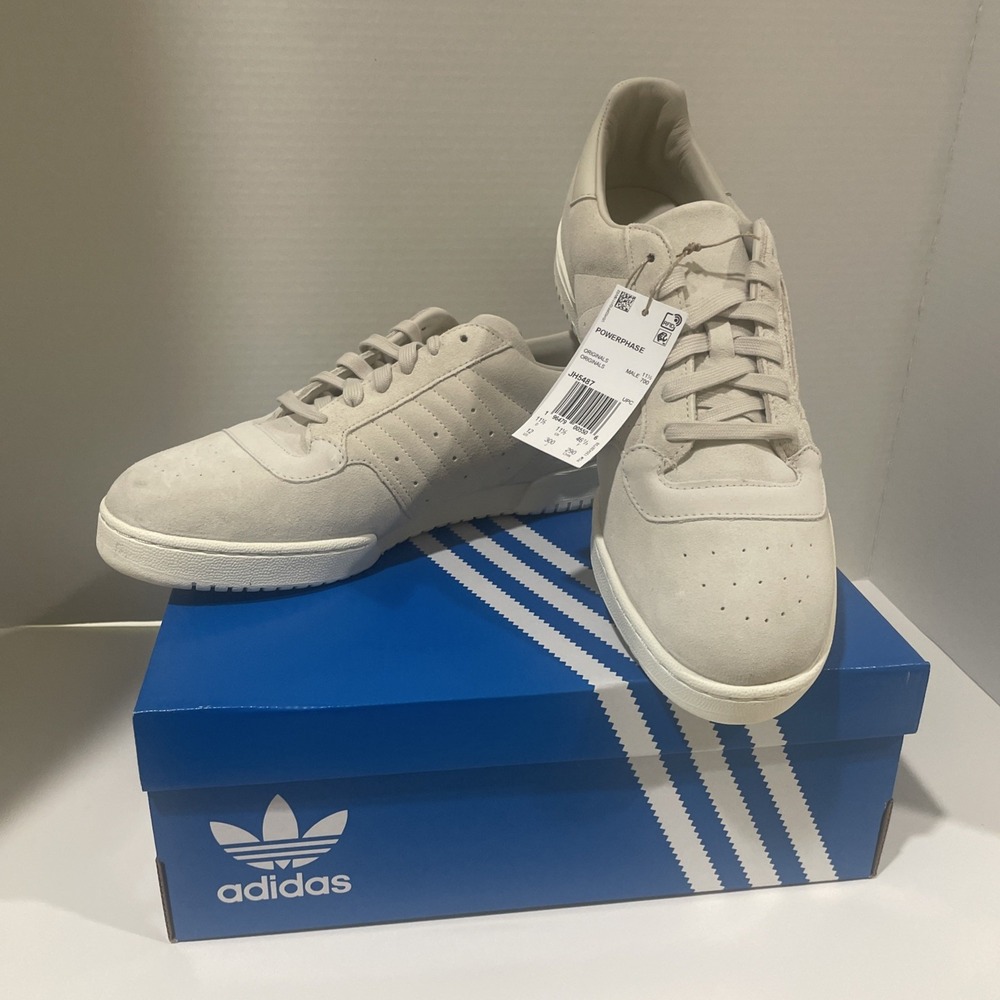 Men's Adidas Powerphase Shoes Size US 12 Alumina Off White JH5487